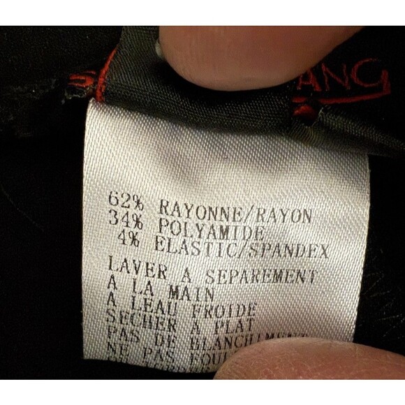 Simon Chang Womens Medium Black Moto Stirrup Pants Zip Grunge 90’s Goth New - Picture 12 of 14